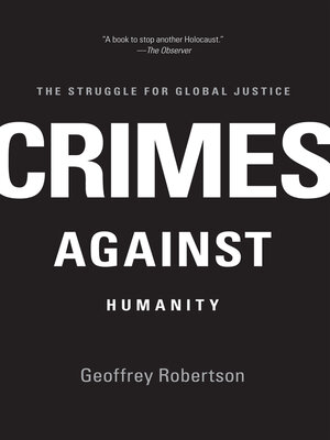 cover image of Crimes Against Humanity